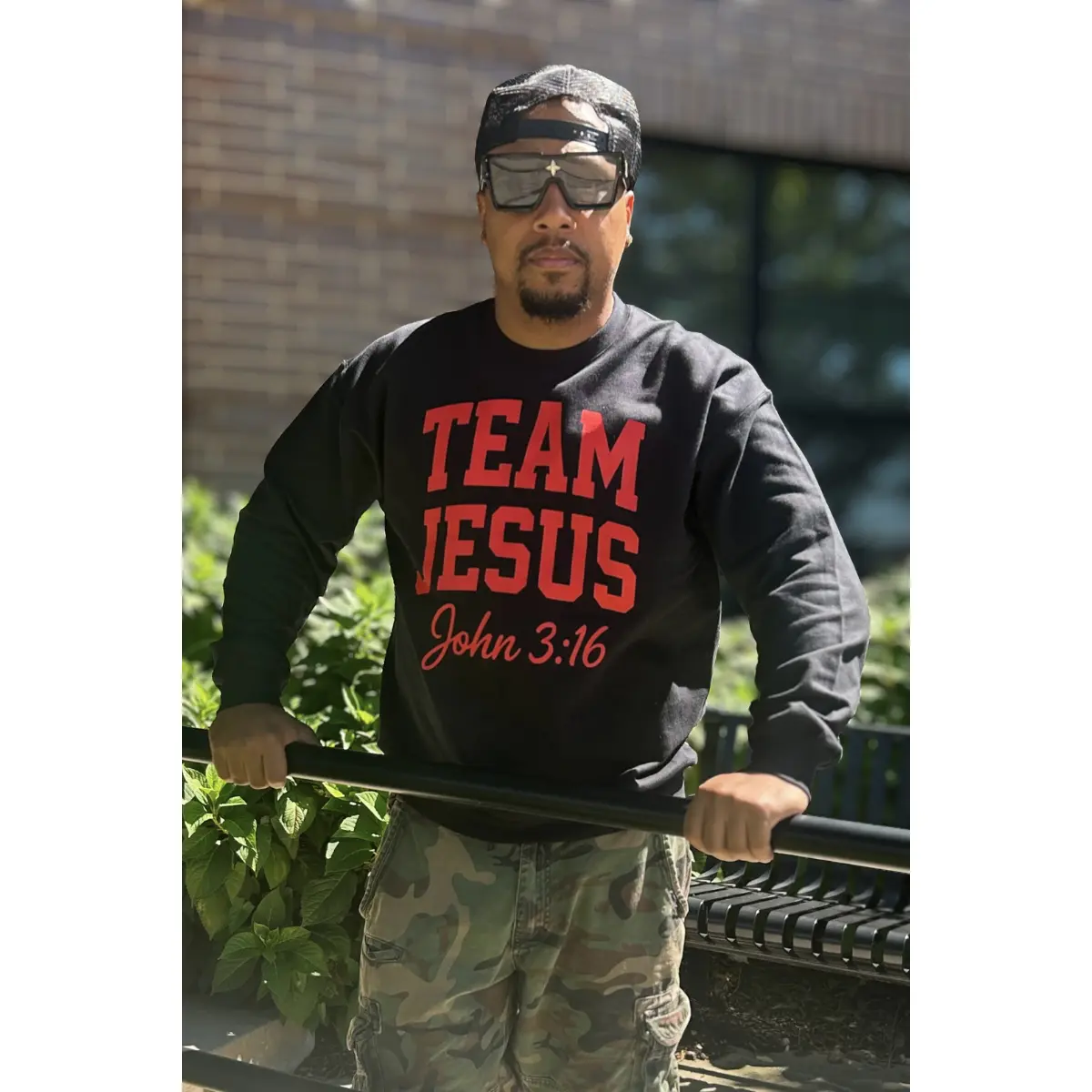 TEAM JESUS Crew Neck Sweatshirt