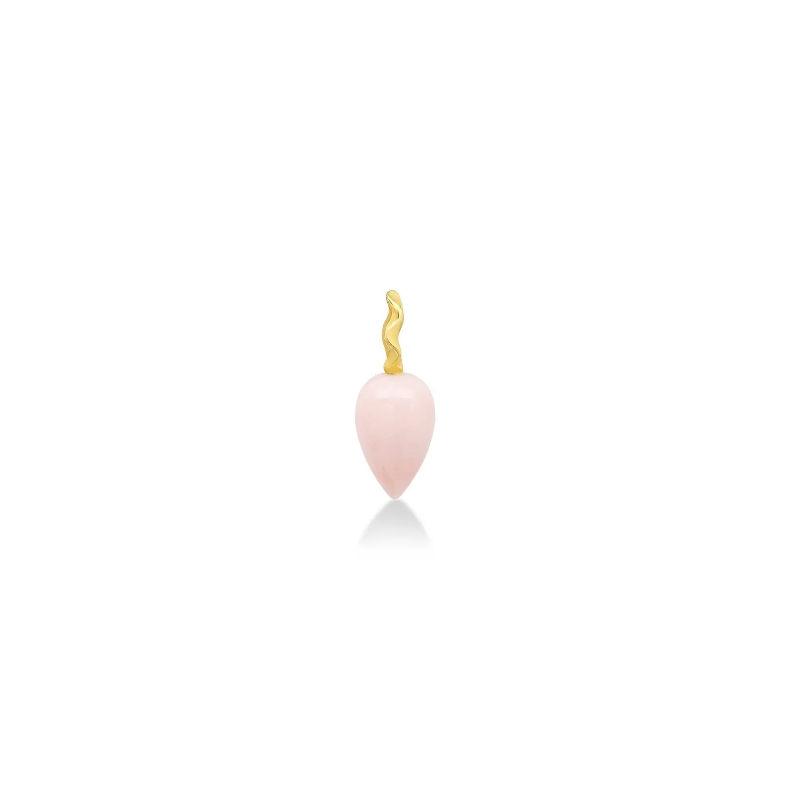 Peruvian Pink Opal Acorn Drop Charm