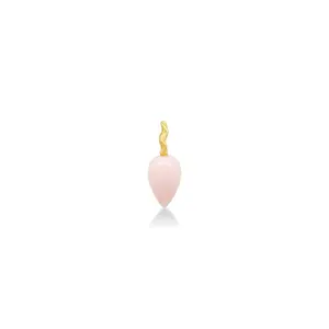 Peruvian Pink Opal Acorn Drop Charm