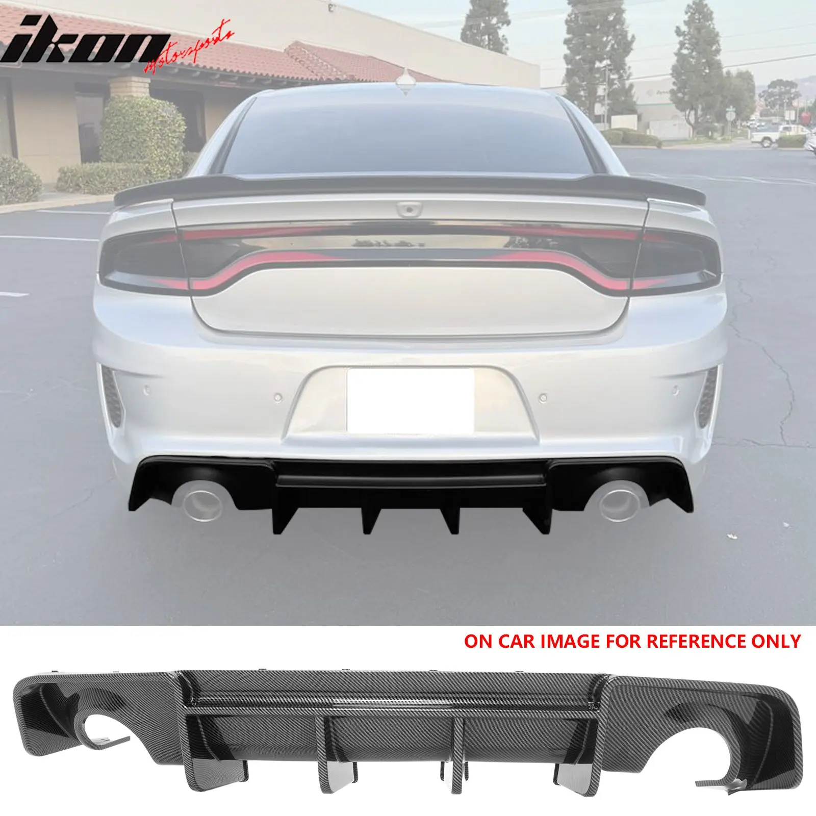 Rear Diffuser for Dodge Charger 2020-2023 Widebody Carbon Fiber Print