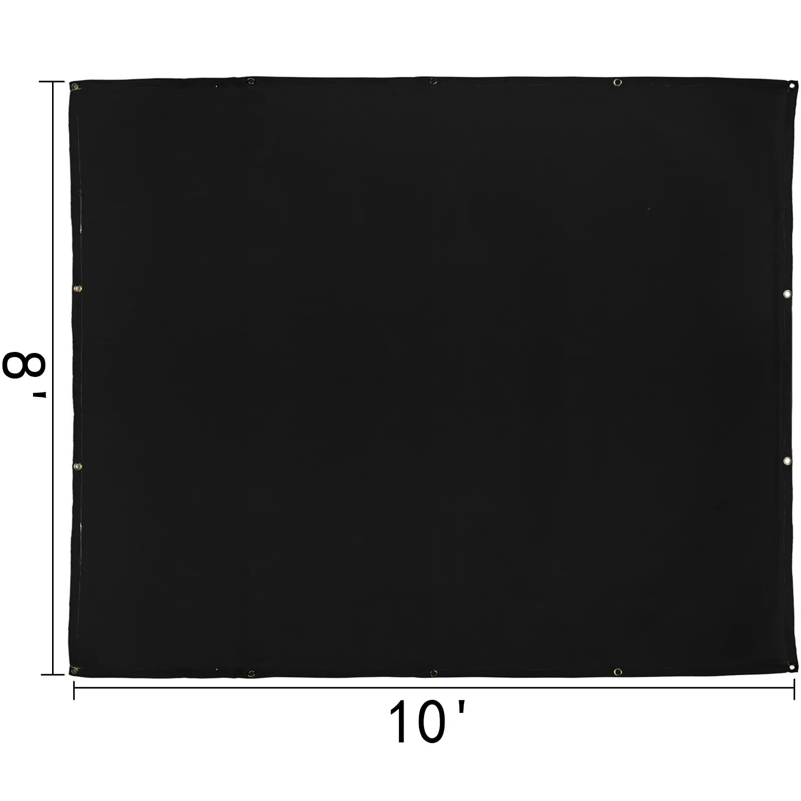 【DealsForYouDays】VEVOR 8 x 10 Ft Welding Blanket Black Fiberglass Blanket Portable Fiberglass Fire Retardant Blanket Welding Mat Welding Fireproof Thermal Resistant Insulation With Carry Bag