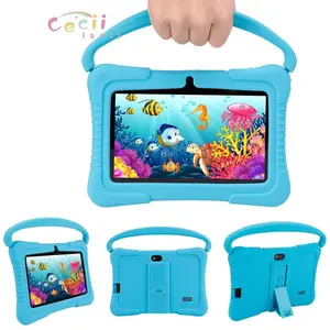 CECIILAVII Portable Kids Tablet, 1 Count Tablet Study Pad, USB Rechargeable Educational Tablet with Eye Protect HD Screen, 2 Camera, Parental Lock