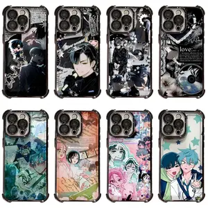 Alien Stage Anime Musical Artistic Painting Black Phone Cases For iPhone 17 16 15 14 13 12 11 Promax Pro Air Plus Shockproof Cover Casing Protection Best Gifts For Valentine Christmas Birthday Fans