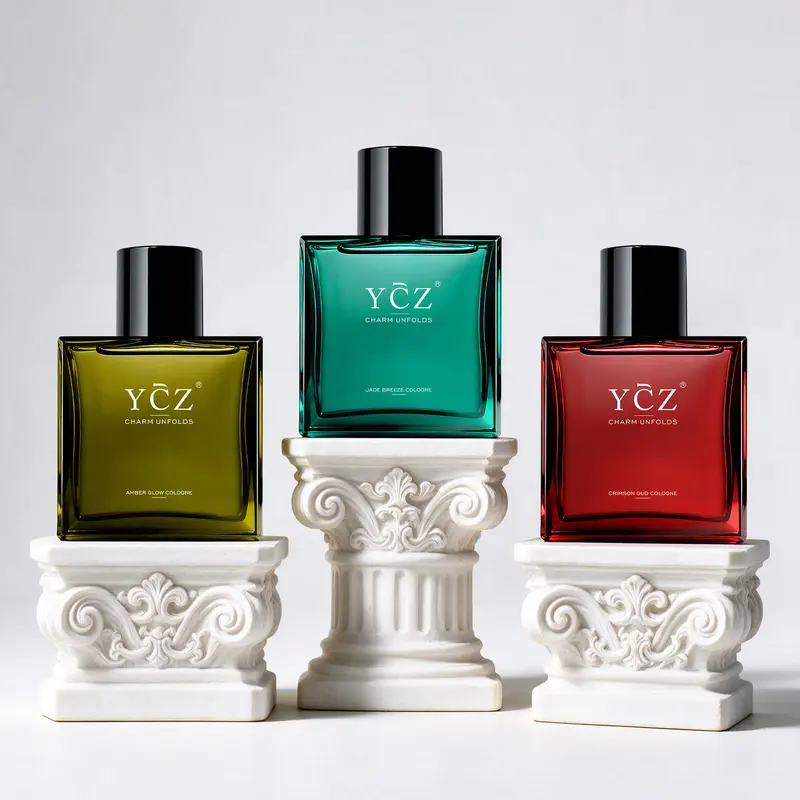 [YCZ] Premium Fragrance Collection | 3 × 50 mL | Crimson Oud, Jade Breeze & Amber Glow | Unisex Fragrance Set | Relaxing, Elegant & Sophisticated Scents | Long Lasting | Vegan & Cruelty-Free