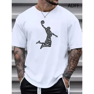 Fashion TrendsMen's fashion Basketball Letter Printed T-shirt