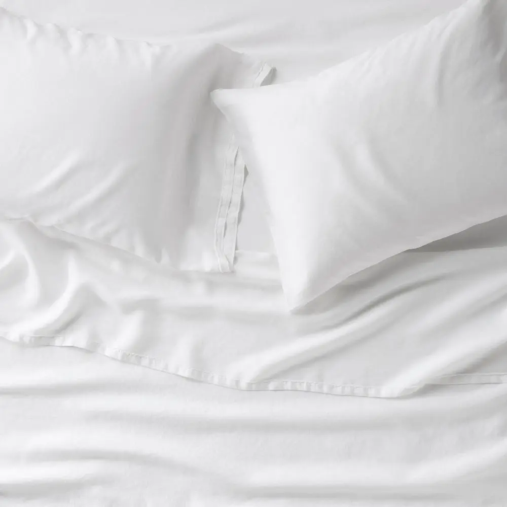 Casaluna 100% Linen Pillowcases, Bed Linens, No Closure Design