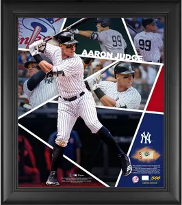 Aaron Judge New York Yankees 15" x 17" Impact Player Collage with a Piece of Game-Used Baseball - Limited Edition of 500 - Fanatics Authentic Certified