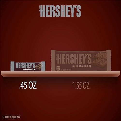 HERSHEY'S Milk Chocolate Snack Size, Candy Bars, 11.25 oz (25 Pieces)