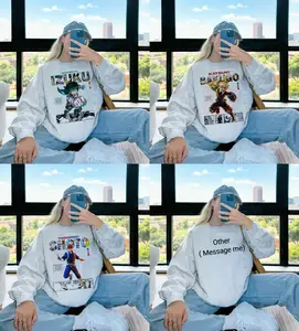 Vintage MHA Characters Name Anime Graphic T-Shirt Sweatshirt Manga Anime Fan Gift