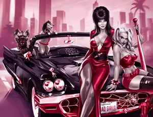 HARLEY QUINN X ELVIRA #1 — KATYA SINYUKHINA WRAPAROUND NYCC 2025 EXCLUSIVE ROSE GOLD VARIANT LTD. 200