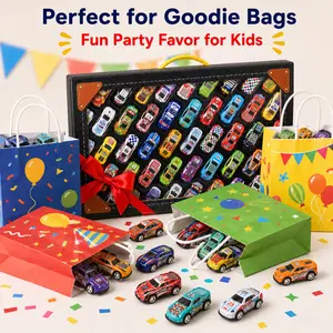 Racing car set of 50 pieces, mini racing toy gift box for children aged 3+, party favors, holiday gifts, goodie bag fillers