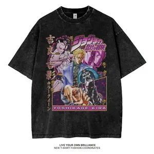 valentine shirts Jojo's wonderful adventure joint t-shirt empty strip Seutaro Kira Yoshikyo anime periphery pure cotton short-sleeved men's summer 2 fashion