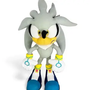 Great Eastern GE-98960 Sonic The Hedgehog 13" Plush Doll Silver with Iconic Sonic Design and Soft Plush Material