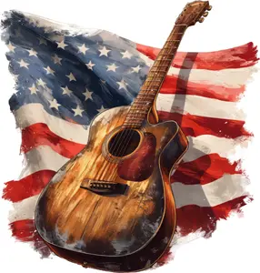 DTF Transfer – GK Flag Guitar Multi Sizes