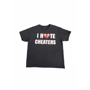 I Hate Cheaters black tee I Hate Cheaters black tee