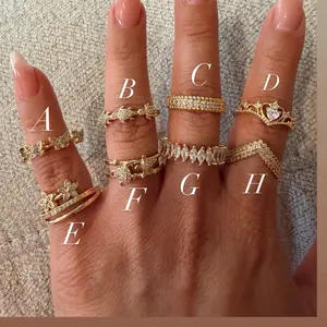 Gold plated rings