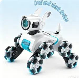 Remote Control Robot Dog Toy for Kids 6+ | Smart RC Robo Puppy with LED Lights, Mist Spray, Music & Football Play | Stunt Walking & Interactive Voice Effects | Off-Road Electronic Pet Toy for Boys & Girls | Perfect Birthday & Christmas Gift