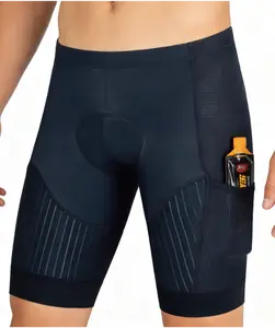 Pro Aero Speed+ Men Triathlon Racing Shorts | Side Storage Pockets, 3D Ridge Shock Absorb Pad, Ultra Quick Dry Wicking Fabric, UPF50+ UV Resistant Breathable Lightweight Triathlon Apparel