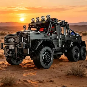 Dark Warrior Big G 1:8 Scale BRABUS Off-Road SUV Building Set 3224 Pieces – Collectible Model Kit, Educational Assembly Vehicle Kit, Gift for Adults and Teens #SummerVibes
