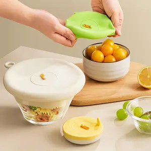 Reusable Self Sealing Lid Silicone Stretch Lids Universal Lid Silicone Bowl Pot Lid Silicone Cover Pan Cooking Food Fresh Cover