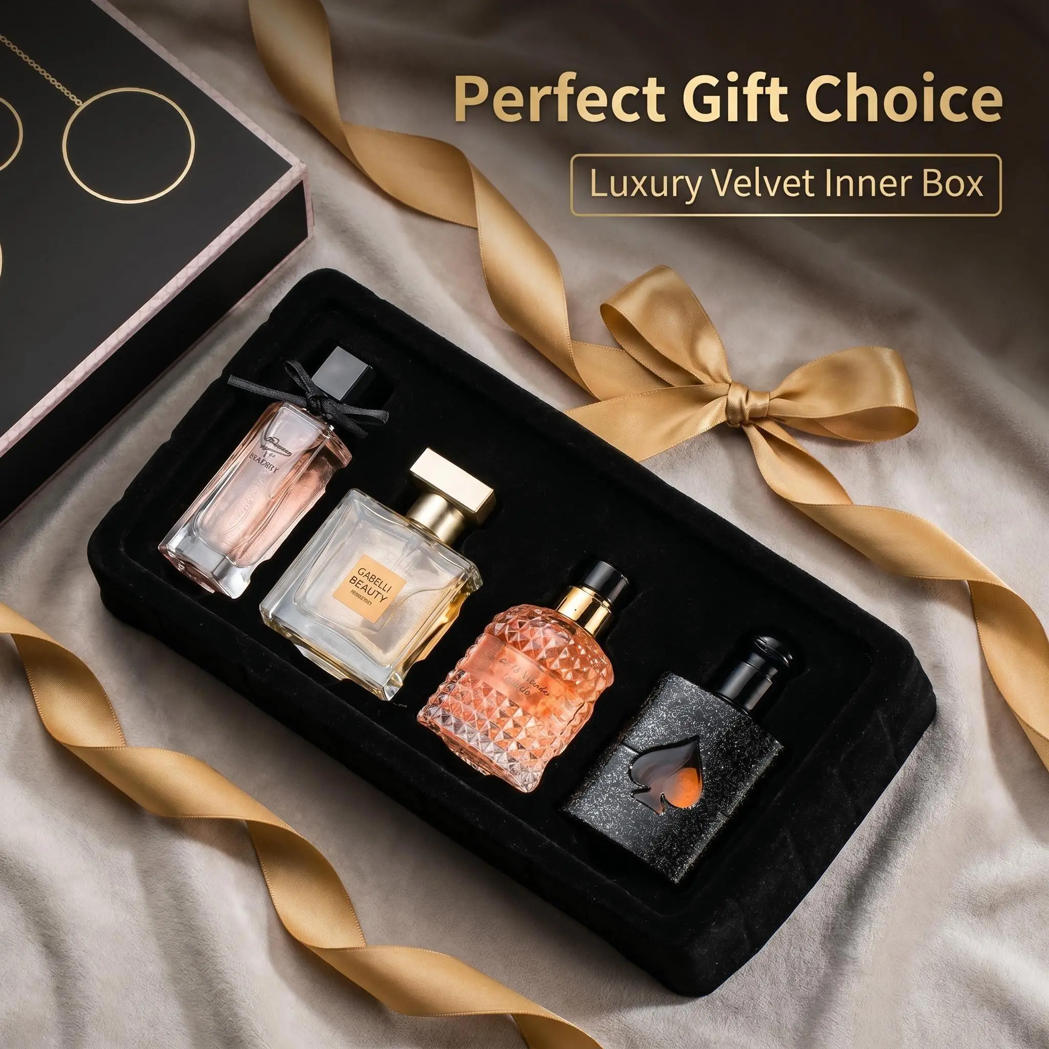 The Story of Flowers Women's Perfume Gift Set | Vanilla, Patchouli, Jasmine & Cedarwood | 4-Piece 105ml Total | Long-Lasting Floral Scent | Perfect Birthday Gift for Her | perfumes para mujer, perfume for women, long lasting perfume Fragrance Set