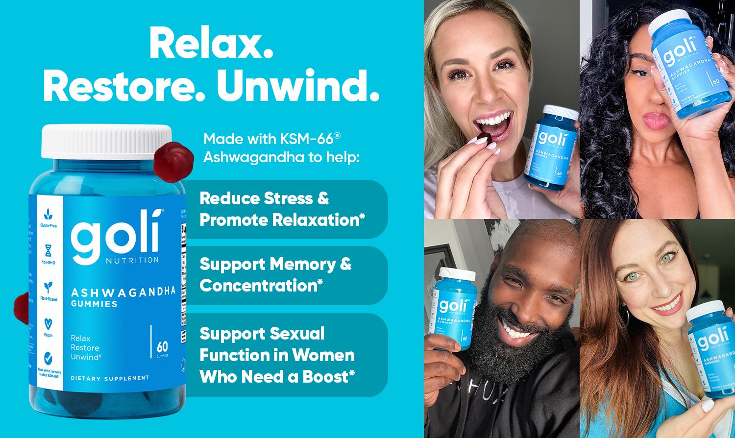 Power Wellness Trio for Stress, Gut & Immune - World's First 3-in-1 Pre, Post, Probiotic, Apple Cider Vinegar & Vitamin B12, Ashwagandha & Vitamin D Gummies. Gluten-Free, Vegan, Non-GMO & Gelatin-Free