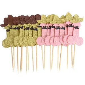 Glitter Willy Penis Cupcake Topper