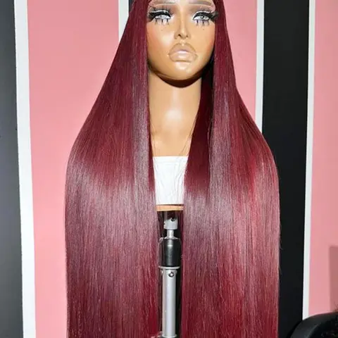 32 Inch Long Straight Wigs for Women, 180 Density Pre Plucked Wigs, Gorgeous Fluffy Wigs without Bangs, Heat Resistant Synthetic Lace Front Wigs for Party, Daily Use