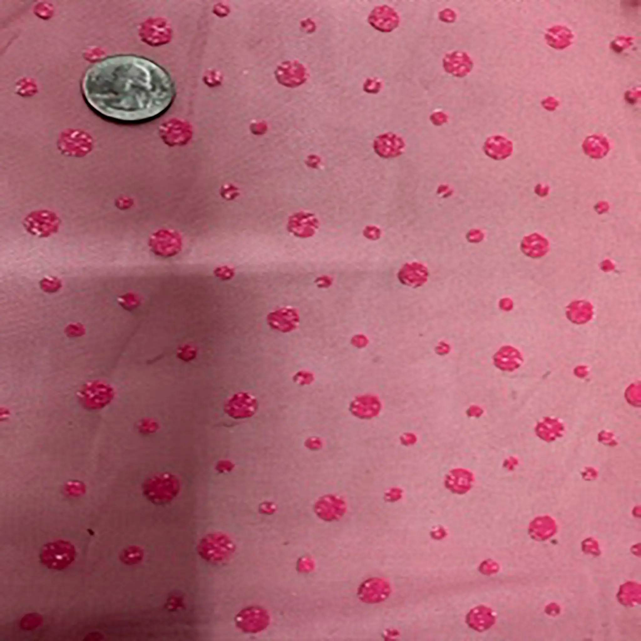 Premium Polka Dot Mesh Spandex-Polyester Fabric - Vibrant Glam Glitter Finish, Hand-Washable for Dancewear, Event Decorations | Spandex Palace Dressmaking Fabric