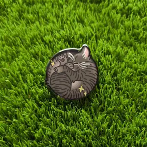 Cute Cat Adoption Phone Grip – Adorable Rescue Cat Illustration Phone Stand for Cat Lovers & Pet Aesthetic Fans