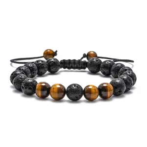 Lava Bead Adjustable Bracelets