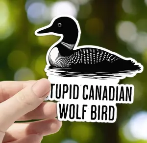 Stupid Canadian Wolf Bird Sticker, Hollander & Rosanov Sticker Heated Rivalry, Team Hollanov, LGBT Hockey, Kindle Sticker ,Laptop Water Bottle Decal Sticker