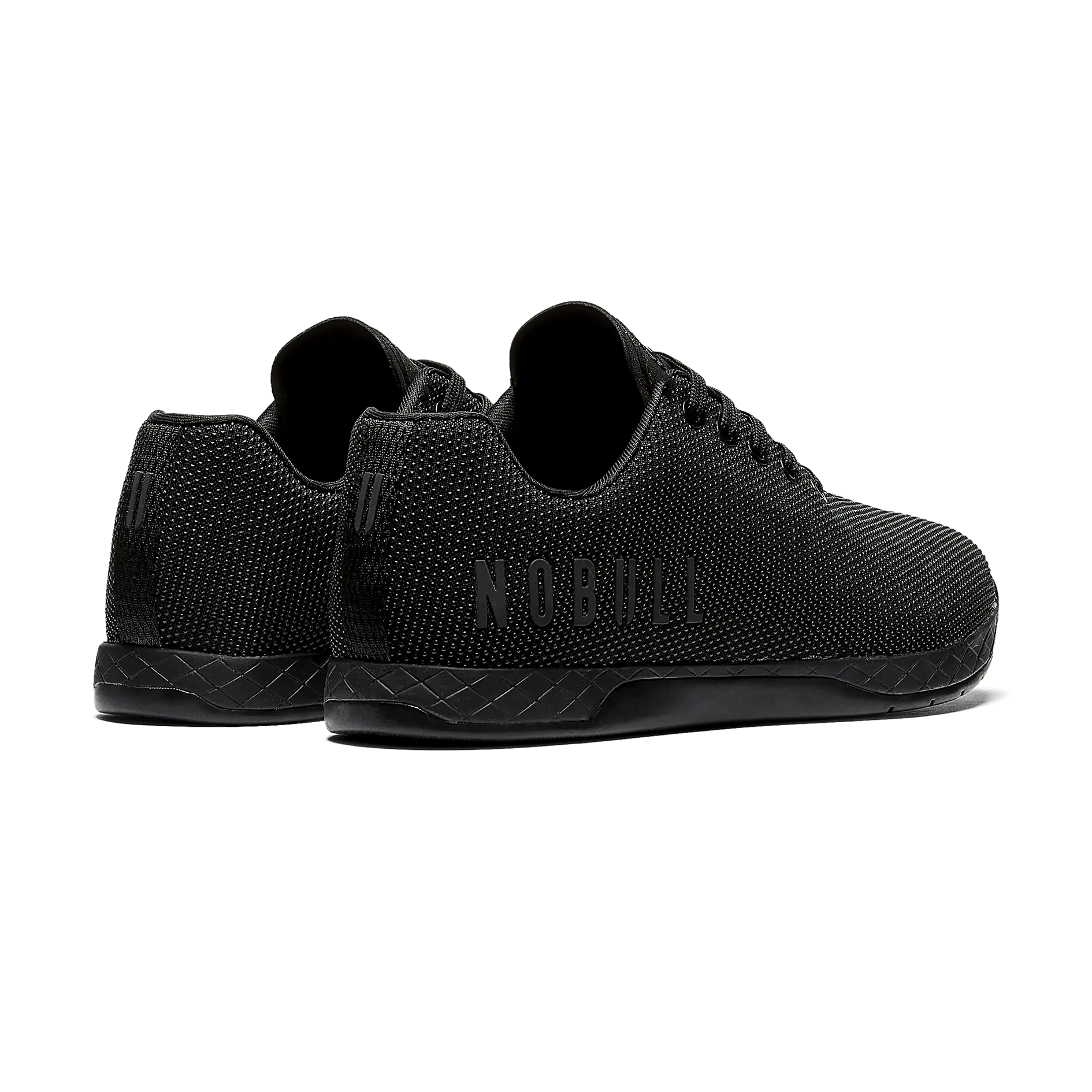 NWOT Nobull Super Fabric Trainer Shoes Mens 8 Womens 9.5 Black Gym NOBULL SuperFabric Trainer Lace‑Up Black/Gum | Mercari main image 3