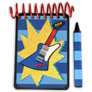 Rock On Rainbow Puppy Handcrafted Handy Dandy Notebook