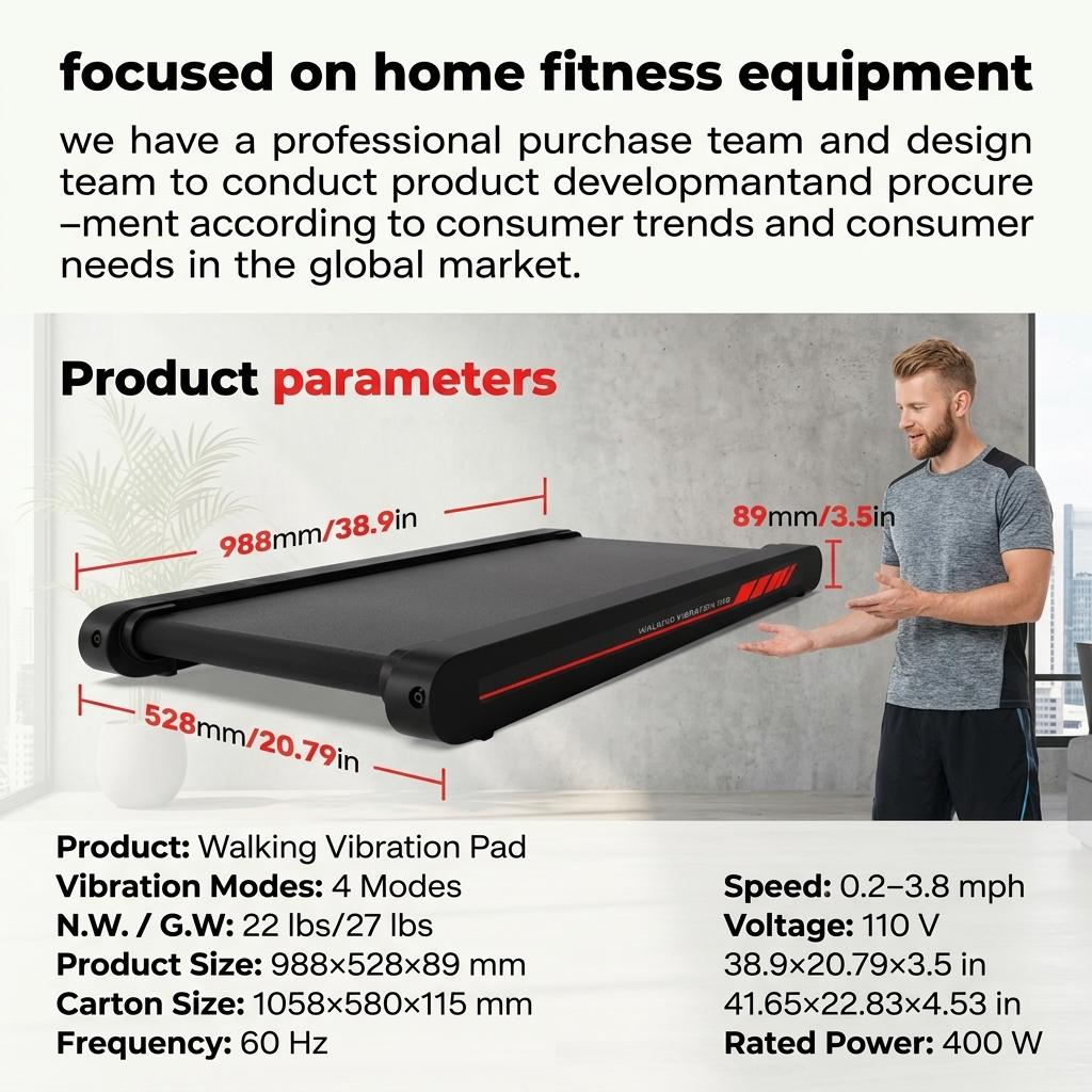 3 in 1 Portable Walking Pad Treadmill P1 | Walking Vibration Pad & Vibrating Plate | Servo Motor Technology | Remote Control & APP | 22 Lbs Lightweight Under Desk Treadmill for Home & Office