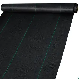 【DealsForYouDays】VEVOR Weed Control Fabric 6ft x 300ft - Geo Textile Fabric Heavy Duty - Woven Ground Cover for Commercial Greenhouse, Yard, Garden Barrier Cloth Blocker Mat