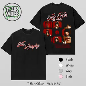 Ella Langley “Be Her” Vintage Graphic Gildan T-Shirt (Made In US), Retro Country Pop Concert Merch Tee, Y2K Aesthetic Oversized Streetwear Shirt, Western Glam Unisex Fan Gift