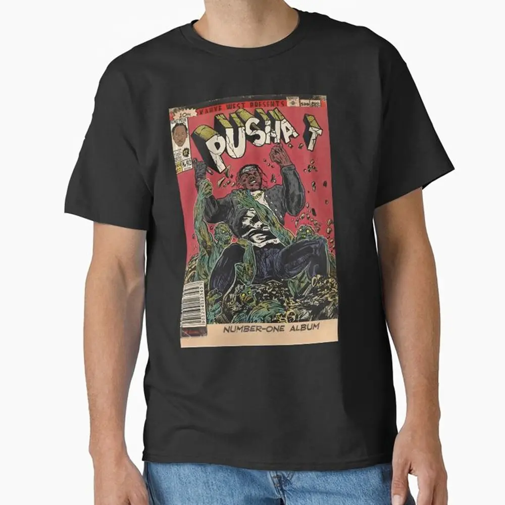 Pusha T Comic Book Cover Hip Hop Album Cover Classic T-Shirt