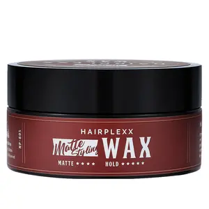 Hairplexx Hair Matte Wax Hard Hold - Improves Hair Texture and Thickness with All Day Hold, Paraben Free 2.7 oz Safe Hair Styling Clay