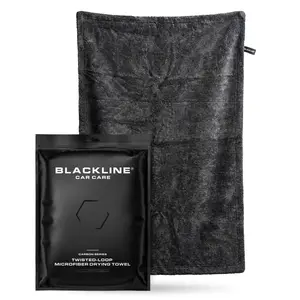 BLACKLINE® TWISTED-LOOP DRYING TOWEL - Ultra-Absorbent Car Drying Towel Made With A Twisted-Loop Microfiber Weave, 1300 GSM Premium Microfiber
