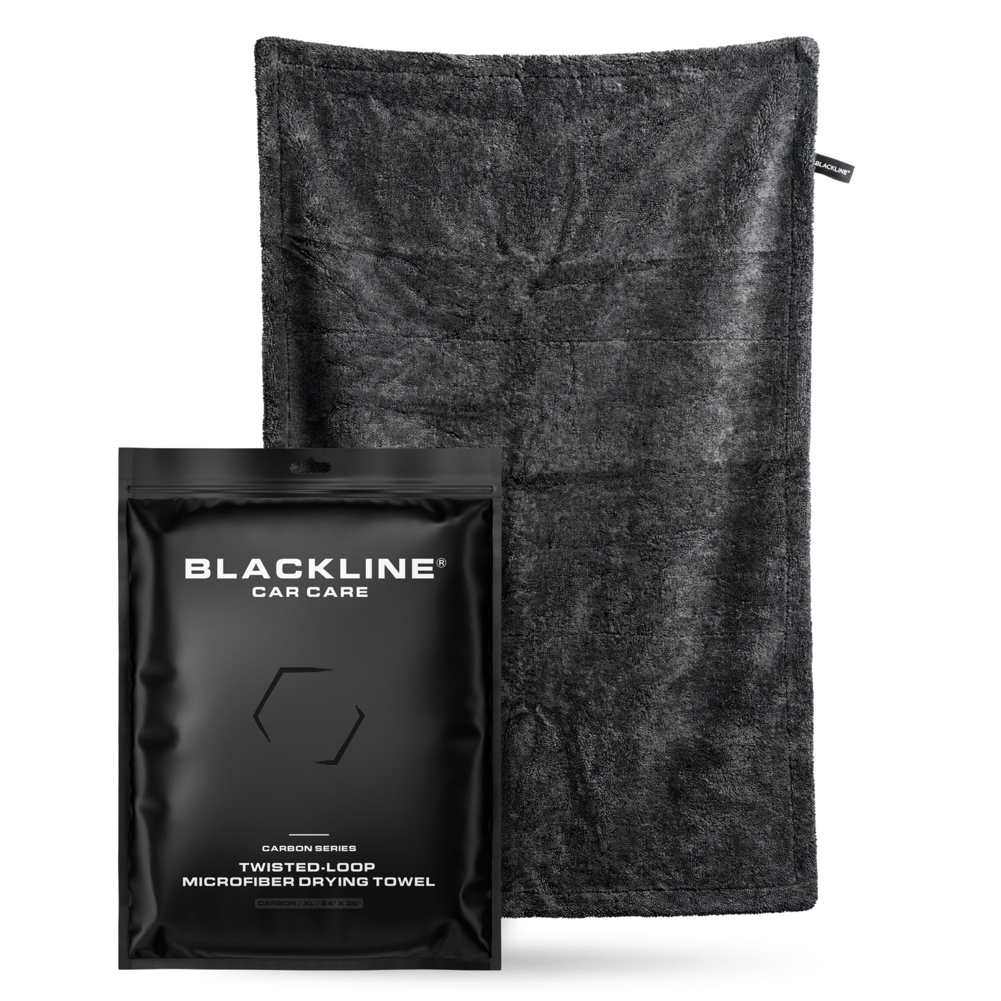 BLACKLINE TWISTED-LOOP DRYING TOWEL - Ultra-Absorbent Car Drying Towel Made With A Twisted-Loop Microfiber Weave, 1300 G