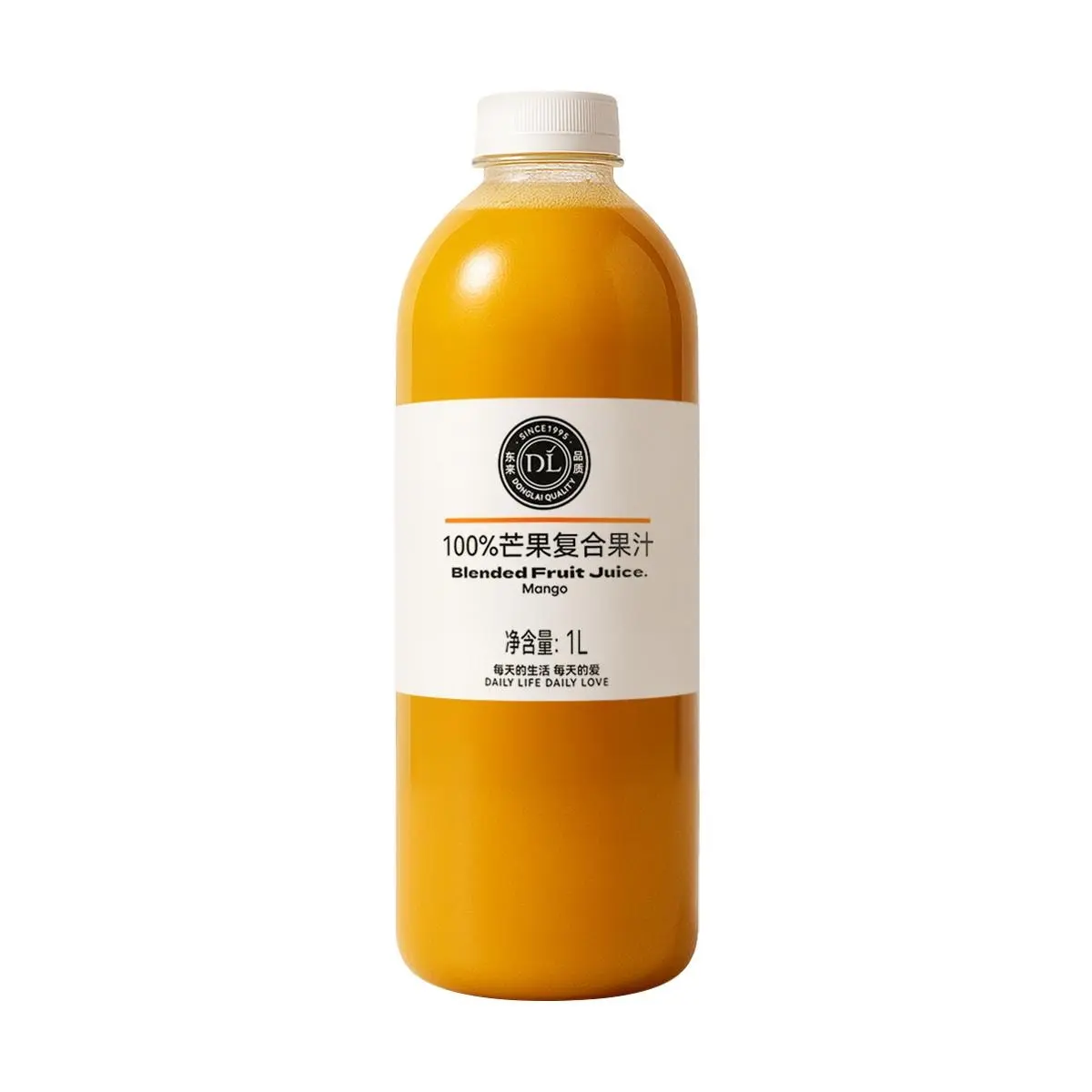 Pangdonglai 100% Mango Fruit Juice Drink 1L - Zero Sugar, Zero Fat, Low Calorie, Clean Ingredients, Viral TikTok Favorite