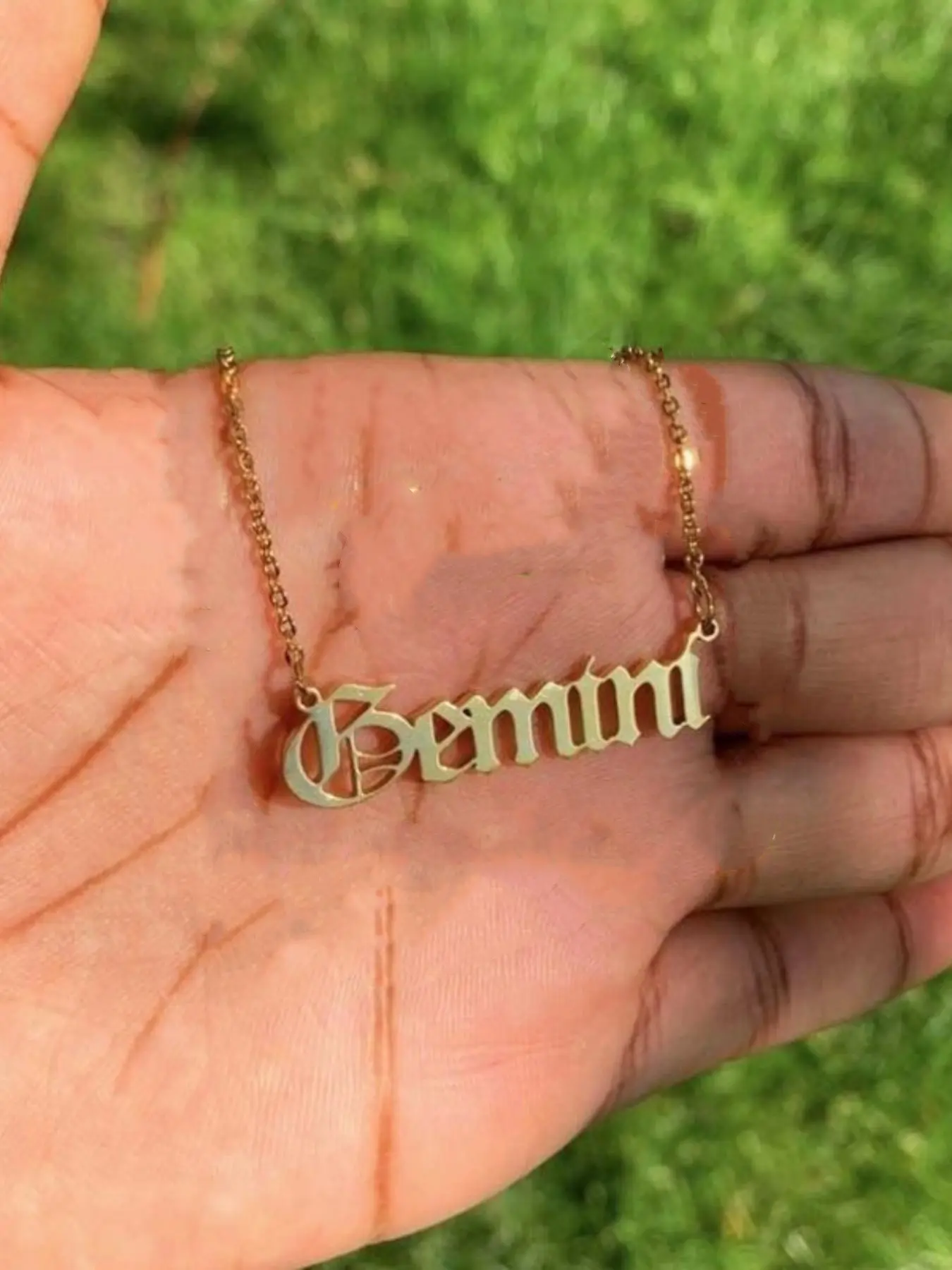 Creative Zodiac Sign Pendant Necklace, Astrology Pendant Necklace, Name Engraved Pendant, Alphabet Letter Necklace, Stainless Steel Jewelry for Party, Daily Clothing Decor, Trendy All-match & Exquisite Jewelry for Birthday Gift, Casual Style Necklaces