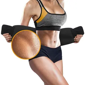 Waist Trainer Belt Black L Size Adjustable Sauna Waist Trimmer Fit Shapewear Womenswear Compression