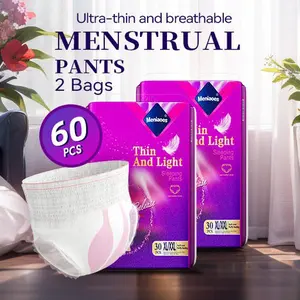 [Buy 1 get 1 free Period diaper] MENIAOES new sanitary napkin pants (30 piece set) 360° leak-proof and breathable, good for skin care night use/tampons