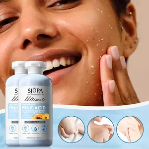 SJOPA 2-Pack Exfoliating Gel with Papaya Centella Asiatica & Chamomile Extracts for Deep Cleansing Softens Skin Clears Pores Moisturizes Unisex All Skin Types