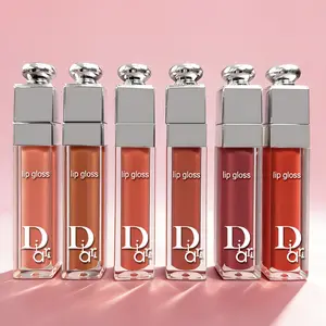 6-Color Moisturizing Mirror Effect Lip Gloss Lip Glaze, Refreshing Non-Greasy Texture, Glossy Long Lasting Liquid Lipstick the Gift for Women