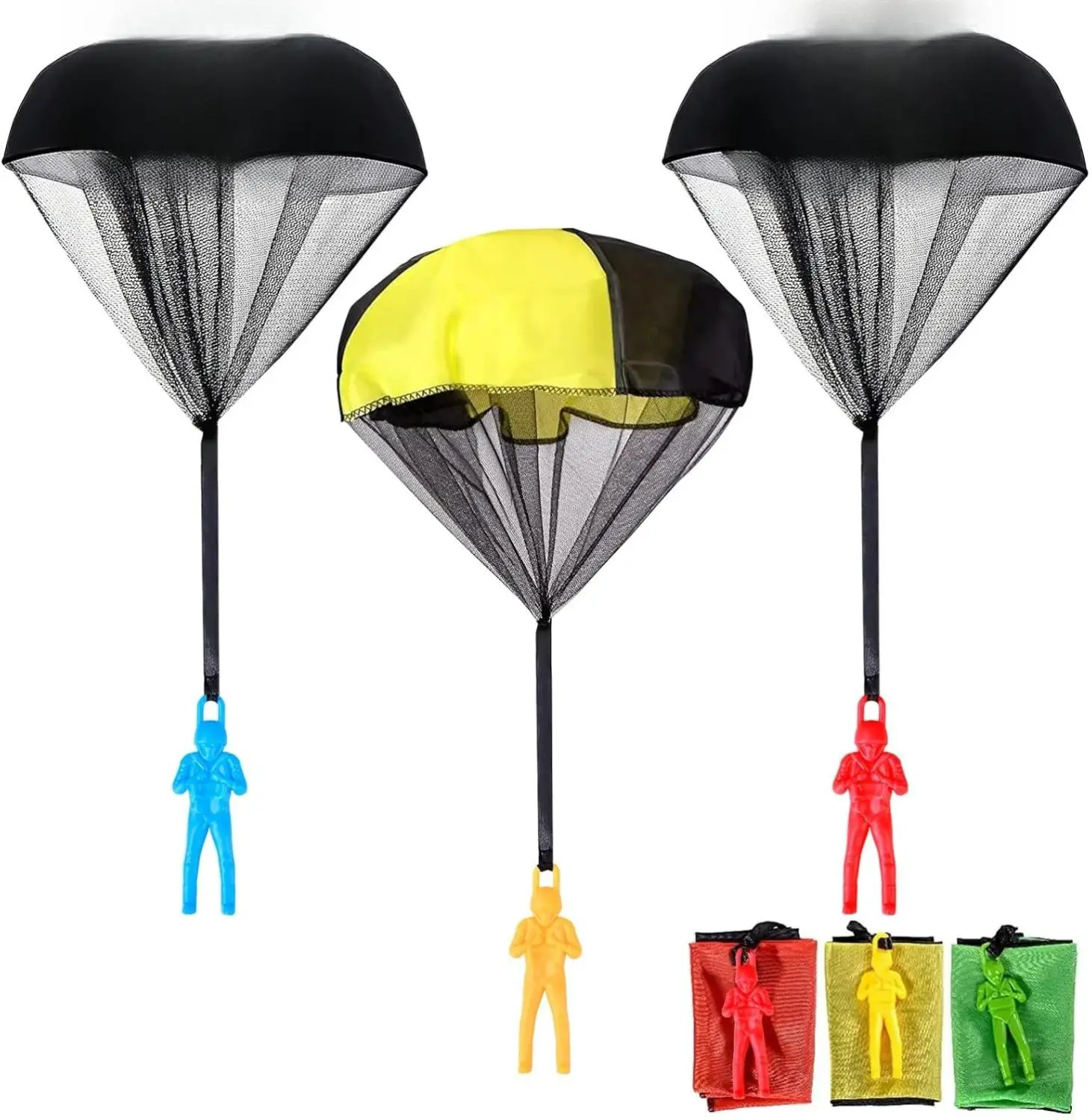 Stocking Stuffers for Kids Parachute Toys: Outdoor Toys, Birthday for Teenagers, Valentines Day Gifts for Kids Easter Basket Stuffers, Tangle Free Outdoor Flying Parachute Boys Idea, Unisex Toy