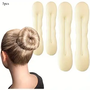 5pcs Hair Styling Tools for - Versatile, Practical, and Creamy White Accessories for Sports, Dancing, and Casual Occasions