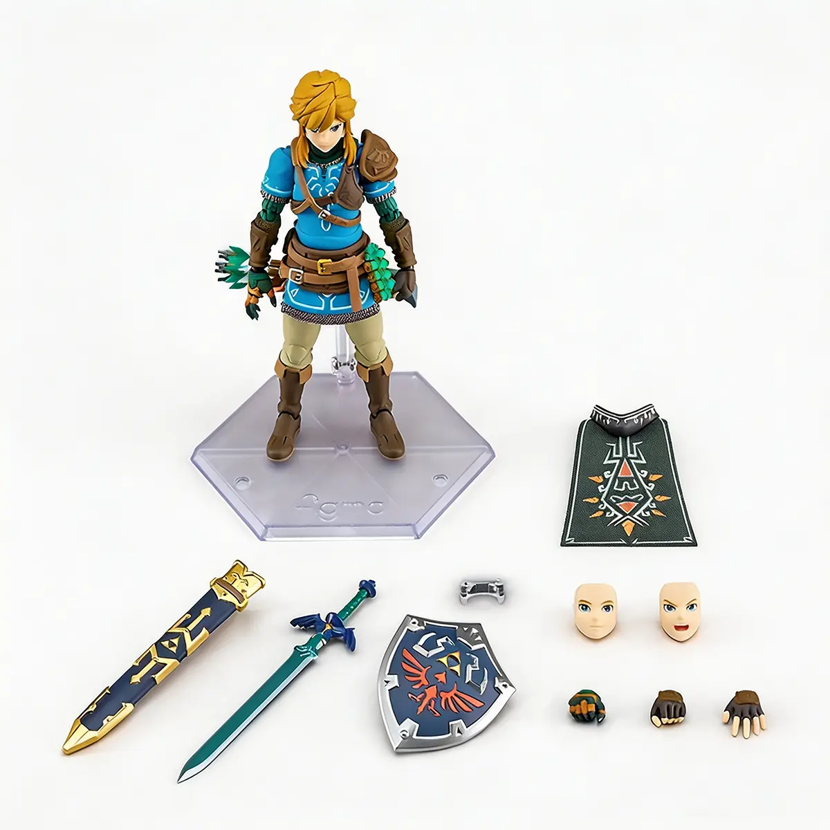 Figma 626 Link & 626-DX Link Action Figure, 2 SKUs Sold Separately, Standard & Deluxe Versions, Fully Articulated Character PVC Model, Interchangeable Faces & Extra Weapon Accessories, Collectible Desktop Display Toy Gift